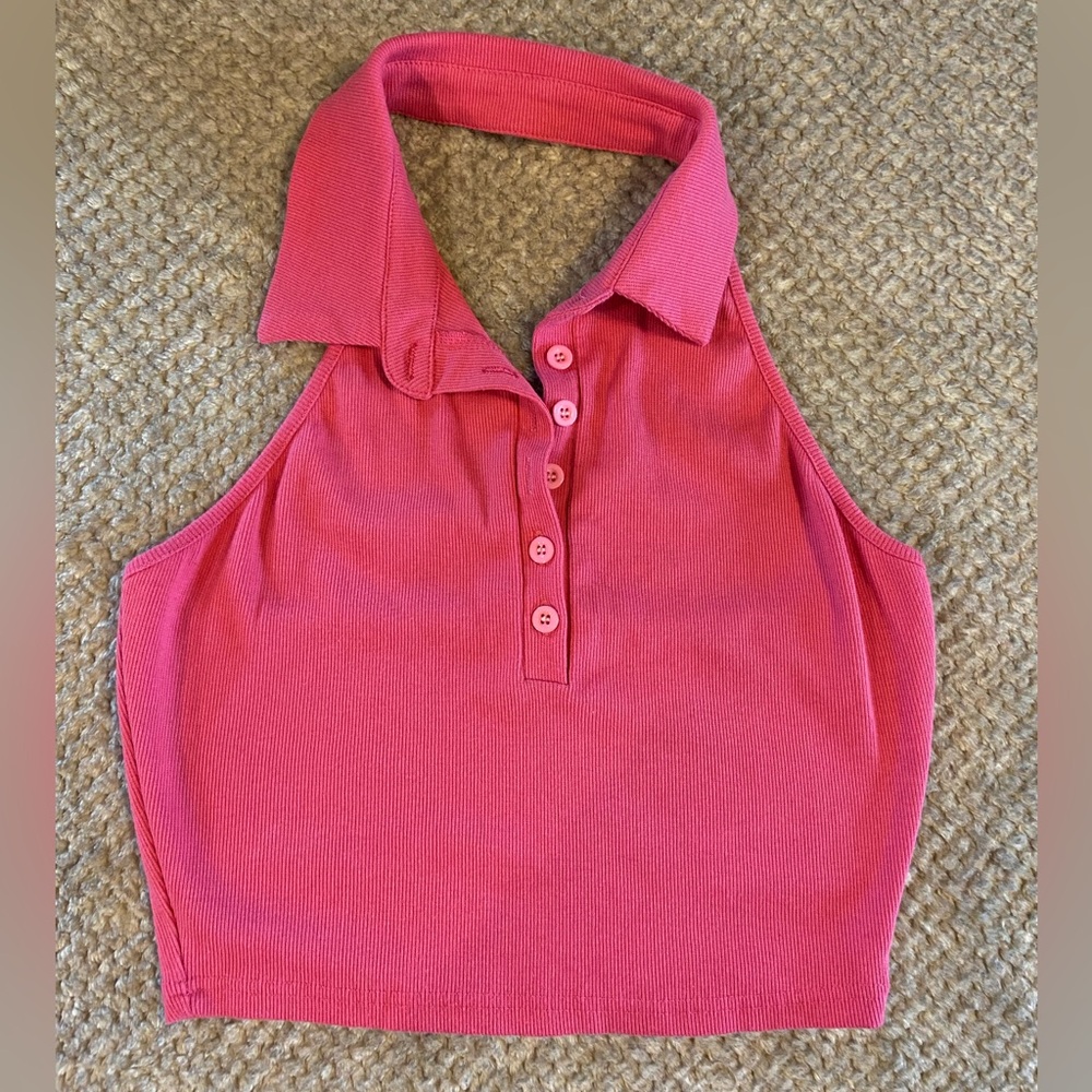 Women’s Collared Halter Top